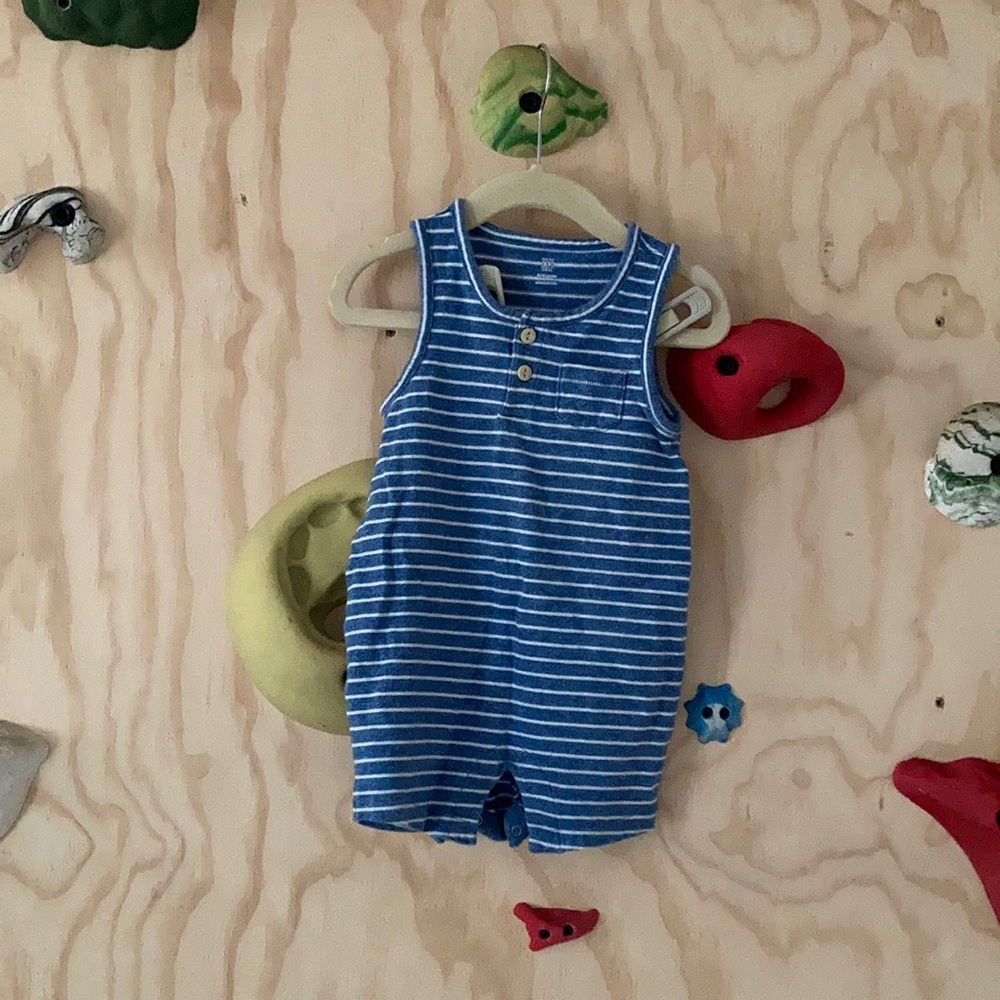 babyGAP Blue Stripe Romper